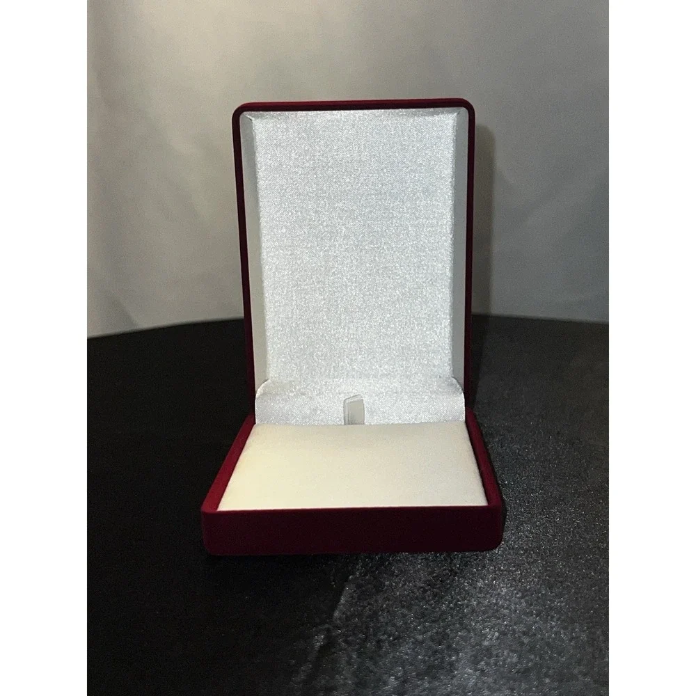 Brand New In Box Vintage Red Velvet Jewelry Presentation Box